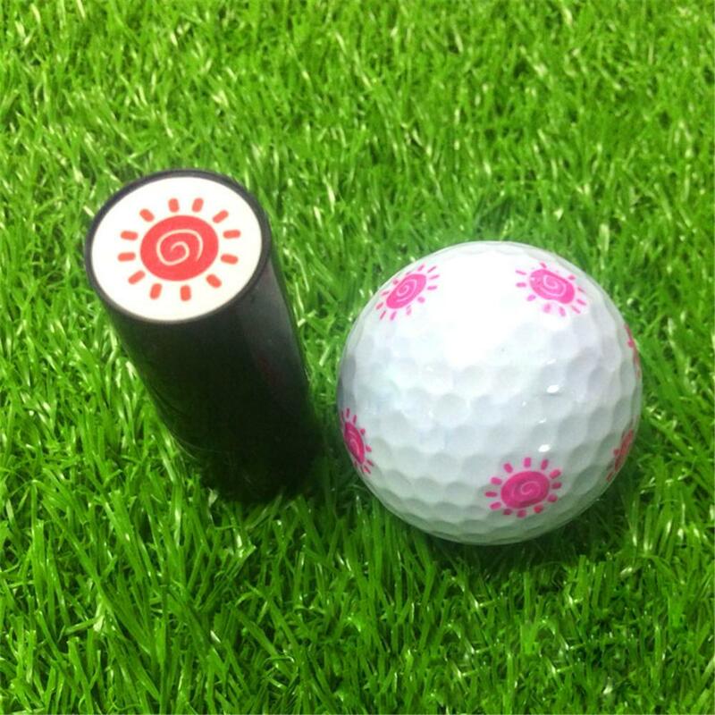 1Pcs Colorfast Quick-dry Golf Ball Stamp Stamper Long Lasting Golf Ball Marker Impression Seal Golf Club Gift Golfer Souvenir