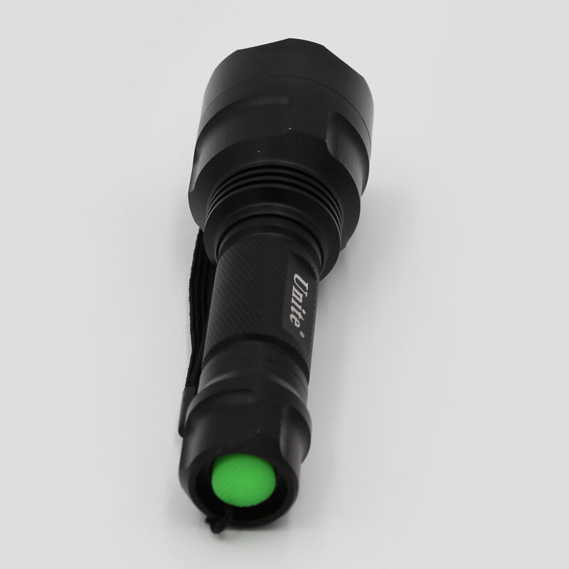 Linterna LED para exteriores Q5 R5, 450 lúmenes, luz roja/verde, antorcha de un solo archivo para caza