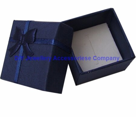 Caja de joyería de cinta de moda, anillo multicolor, pendientes, colgante, 4x4x3cm, embalaje de exhibición de regalo