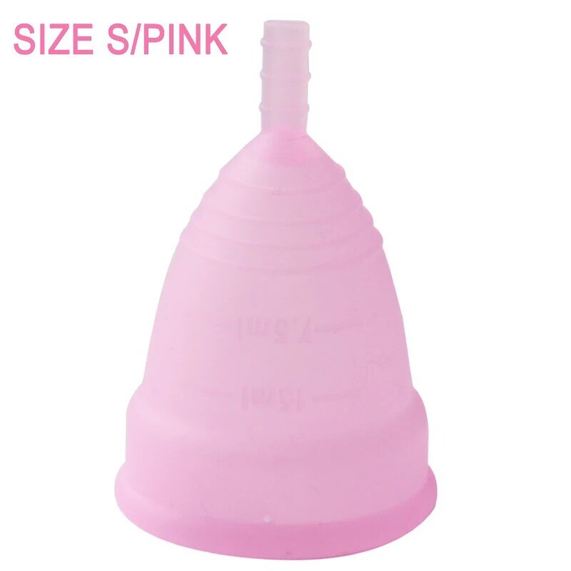 2Pcs Medical Grade Silicone Hygiene Menstrual Cups Lady Menstrual Cup Menstrual Aneercare Coupe Menstruelle S+L