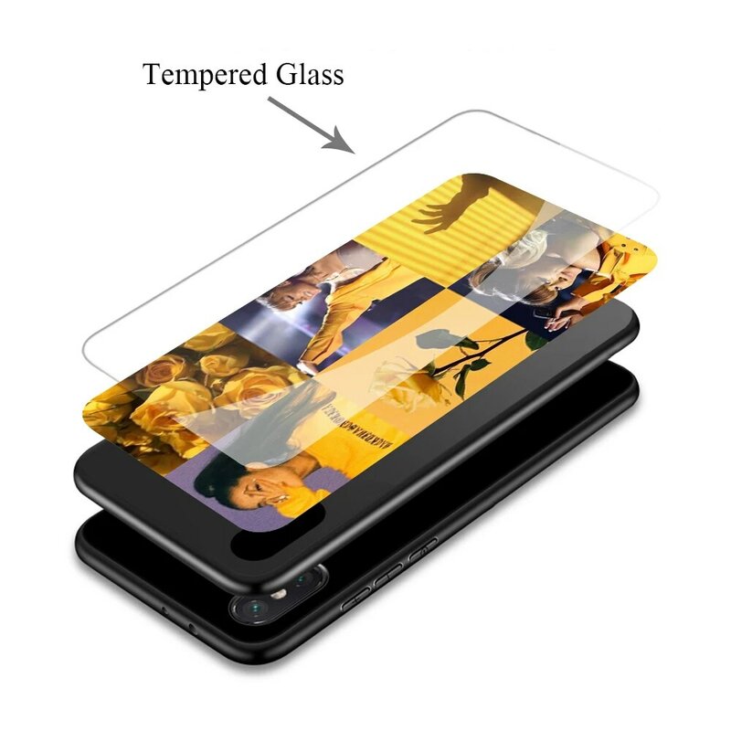 WEBBEDEPP Ariana Grande Tempered Glass TPU Cover for Apple iPhone 6 6S 7 8 Plus 5 5S SE XR X XS 11 Pro MAX Case