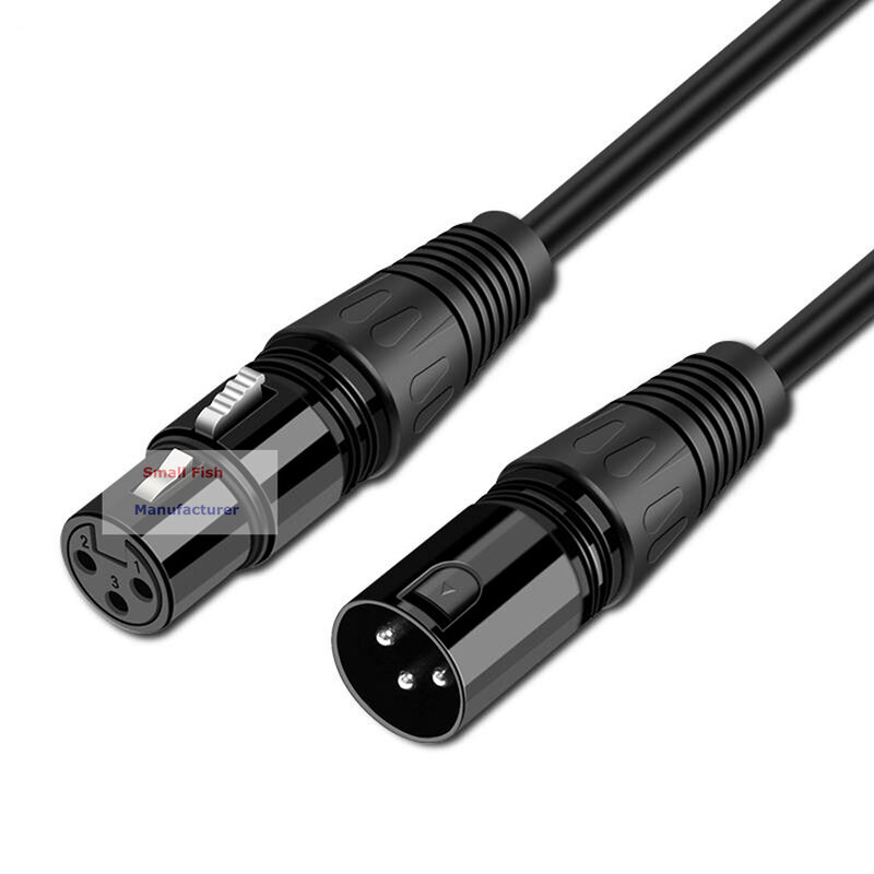2 Meter Length DMX Cable Microphone Cable Audio Cable 3 Pin Signal XLR Male to Female Connector LED Par Stage Lights DMX Cable