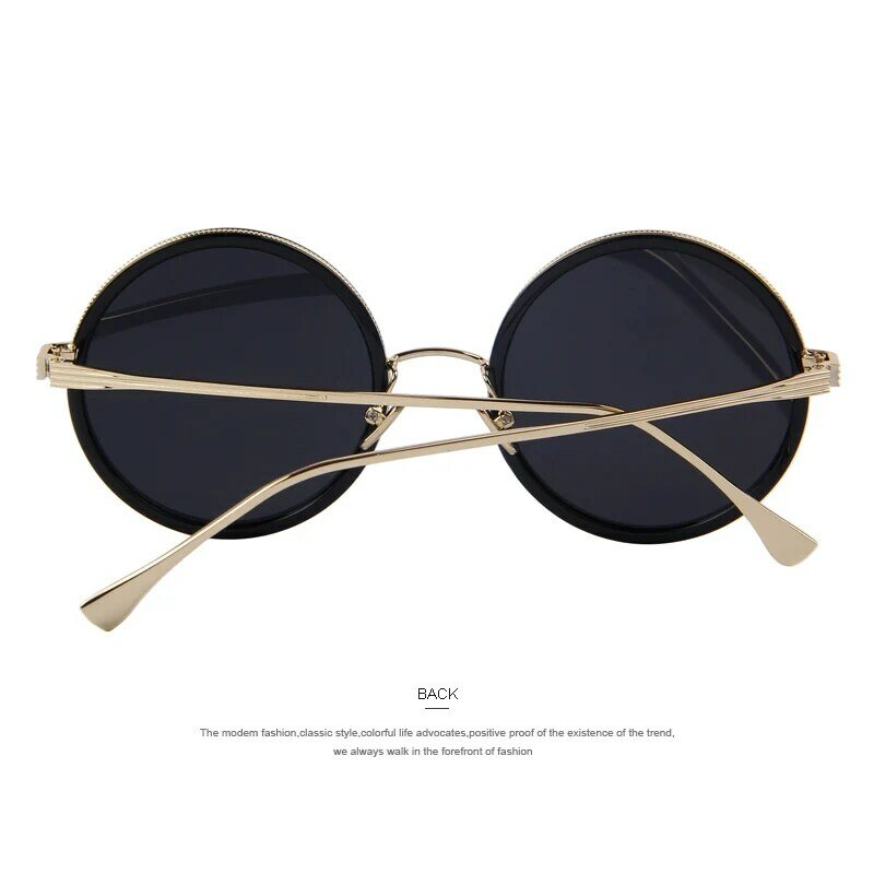 MERRYS-gafas de sol redondas para hombre y mujer, lentes de sol de diseñador de marca, clásicas, de lujo, UV400