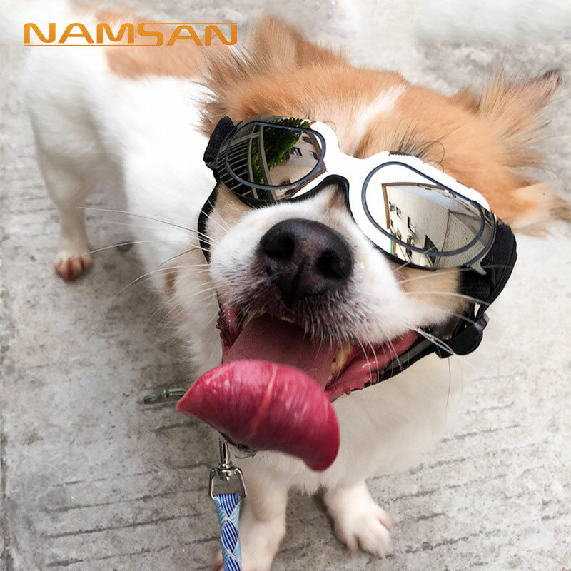 Gafas de sol de ojo de perro de Gato, gafas de sol de protección contra el desgaste multicolor impermeables y ajustables a prueba de viento, gafas de sol UV