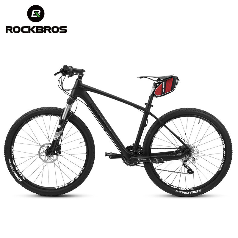 ROCKBROS Cycling Bicycle Bag Rainproof Saddle Bag Reflective Bike Bag Shockproof Cycling Rear Seatpost Bag MTB Bike Accessories