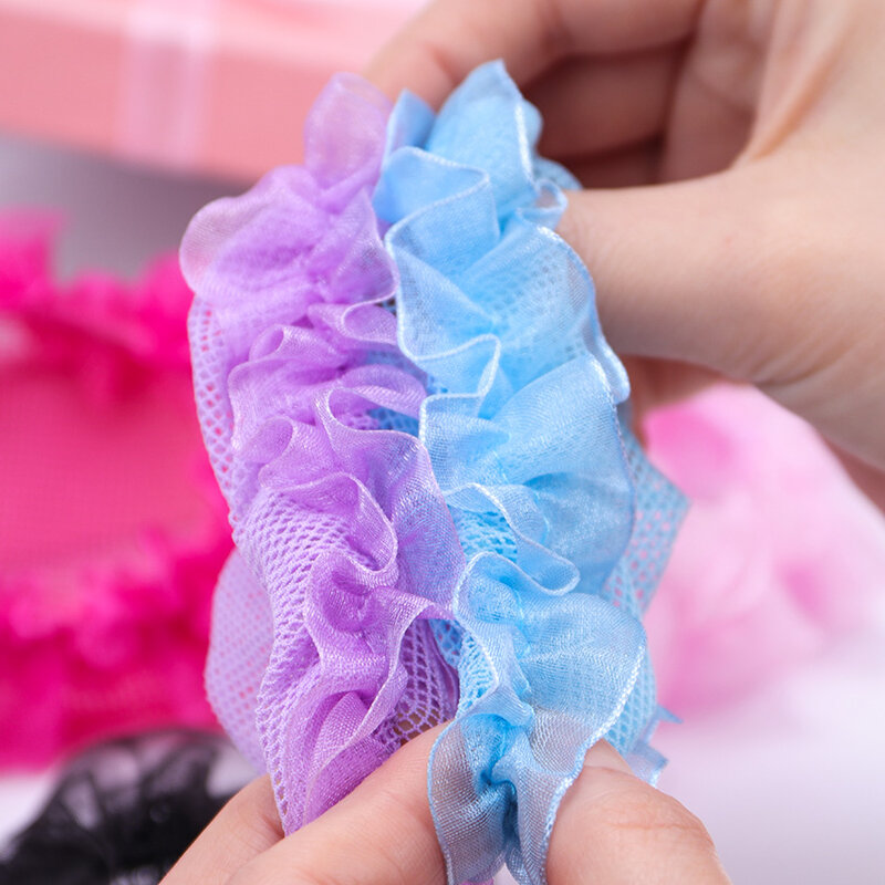 Accessori per copricapo da ballo per bambini anello per capelli con rete elastica per capelli accessori per capelli con tasca a rete per fiori di balletto