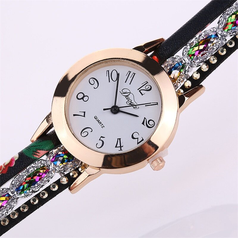 Minhin mulheres populares novos relógios coloridos multi camadas pulseira de couro relógio de quartzo vestido montre relogio relógio de pulso atacado