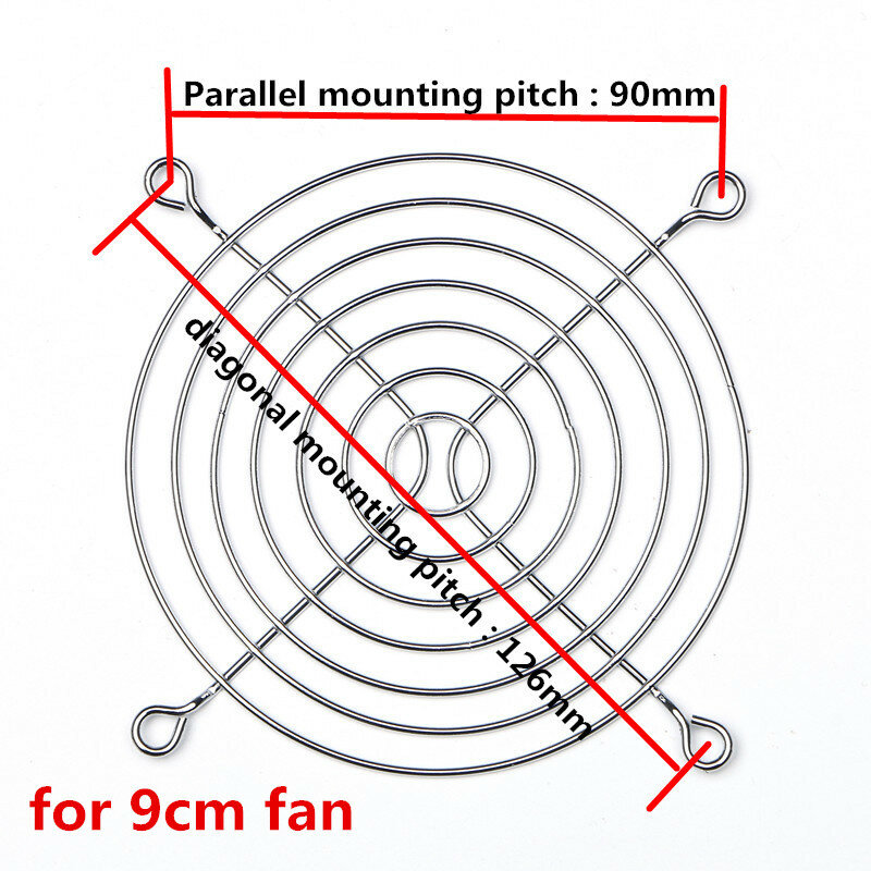 DuoWeiSi 3D Printer 9cm fan cover Metal fence cover fan protection grille Metal (iron) plating fan cover for 9cm fan