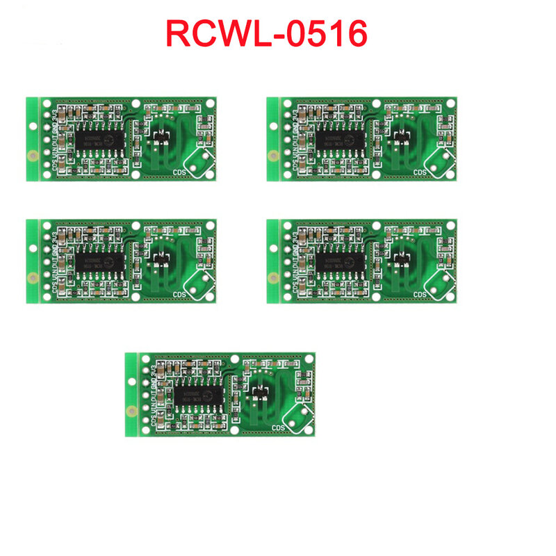 5 개/몫 RCWL-0516 마이크로 웨이브 도플러 레이더 센서 모듈 Arduino RCmall 용 인체 감지 보드
