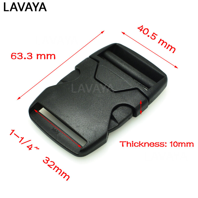 1pcs 20mm 25mm 32mm 38mm 50mm Webbing Plastic Side Release Bump Buckle for Backpack Straps Luggage