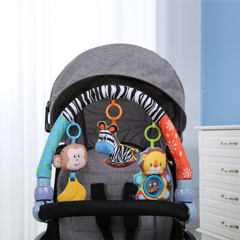 Cama de bebé alrededor de la barra de parachoques cuna cochecito accesorios para música infantil Bebé Ropa de cama juguetes niños parachoques de cuna