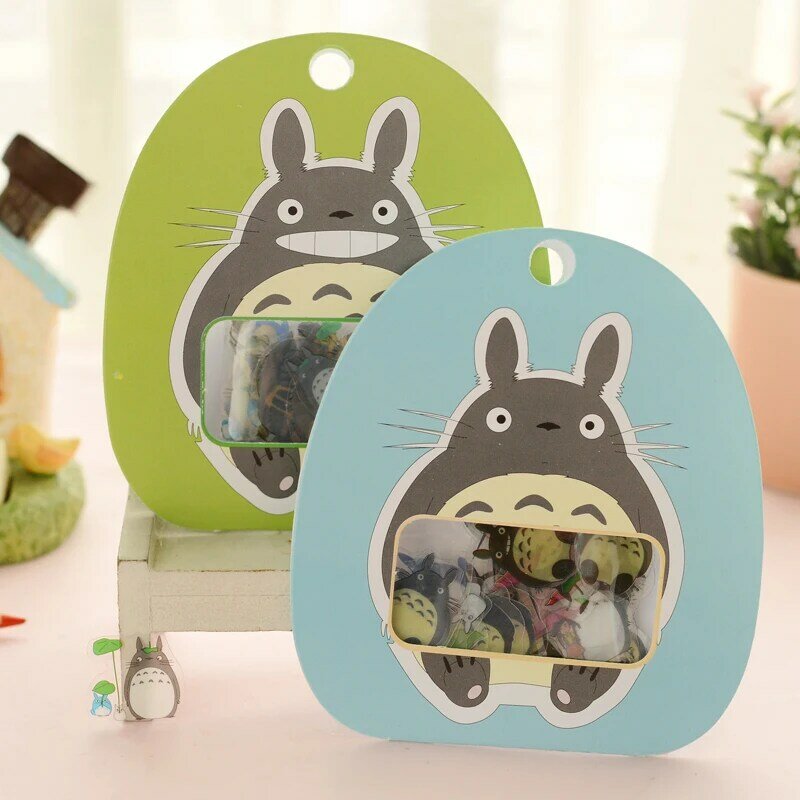 R12 60 unidades/pacote Kawaii Meu Vizinho Totoro DIY Transparente Adesivos Decorativos Diário Álbum de Scrapbooking Etiqueta Vara de Papel Decoração