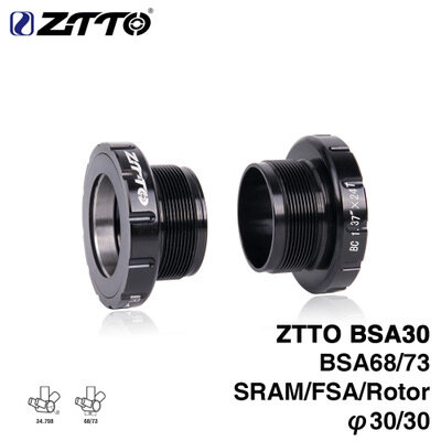 ZTTO/ BSA30 하단 브래킷 BSA68 BSA ISO 68mm 73 MTB 마운틴로드 자전거 외부 베어링 하단 브래킷 BB386 30mm 크랭크 셋
