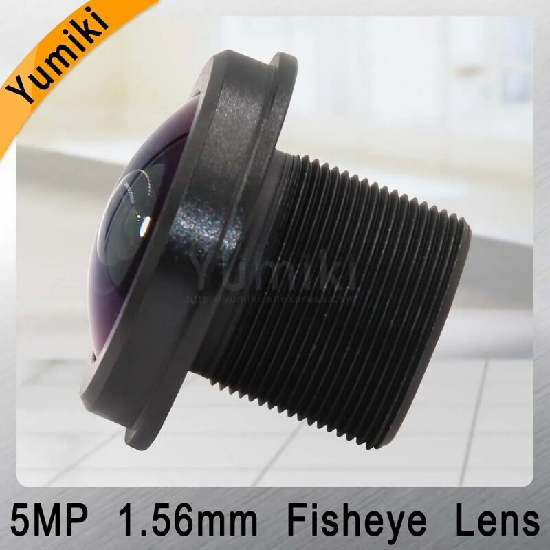Yumiki CCTV LENS 5MP 1.56mm M12*0.5 1/2.5" lens Fisheye 360degree for CCTV Security 1080P IP camera