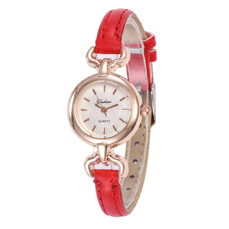 Relojes de Mujer 2019 de alta calidad con esfera pequeña, Relojes de Cuero de oro rosa para Mujer, Reloj de pulsera de cuarzo Hodinky Montre Femme Reloj para Mujer