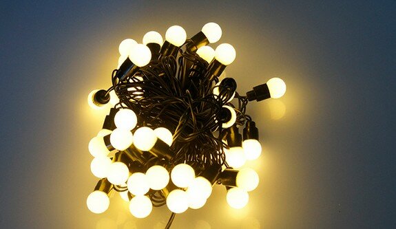 LEDボールライトストリング10m 100,マルチカラー,クリスマスライト,スフィア,ボール照明コード