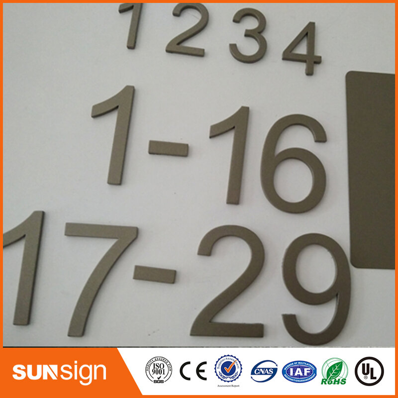 Popular 3D stainless steel house number