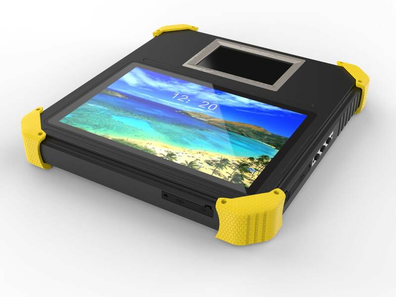 HFSecurity Biometrico di FAP50 Lettore di Impronte Digitali NFC Card Scanner 4G Portatile Android 9.0 Tablet con Stampante Termica