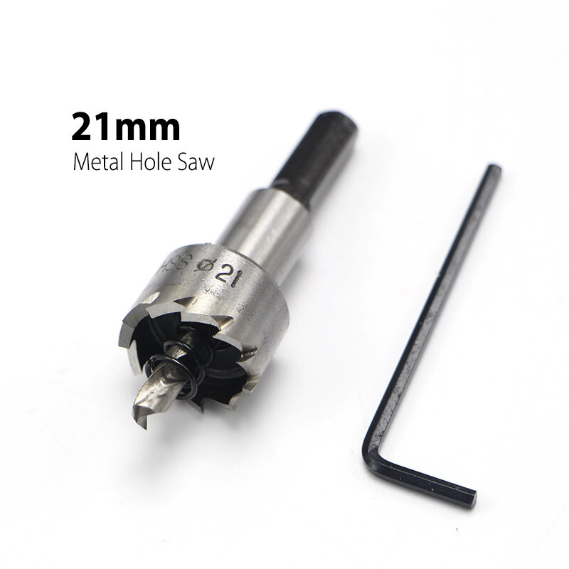 1 Pc 21mm 0.83 "Core Drill Bit Metal Hole Saw Hoge Snelheid Staal Core Speciale voor HSS Roestvrij staal