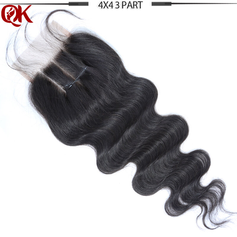 QueenKing Hair Peruvian Body Wave With Lace Closure Remy Hair Weaves Natural Color 3 Bundles Human Hair Bundles and Closure