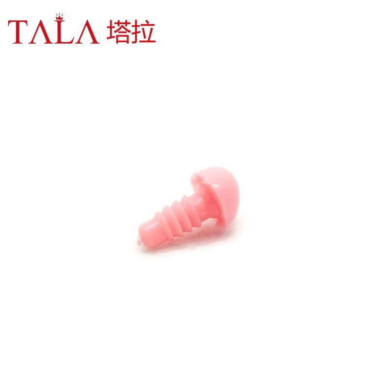 Nariz triangular de seguridad rosa para oso de peluche, accesorios para muñecas DIY, 4,5mm/6mm/7mm/8mm/9mm/10mm/12mm/15mm/18mm