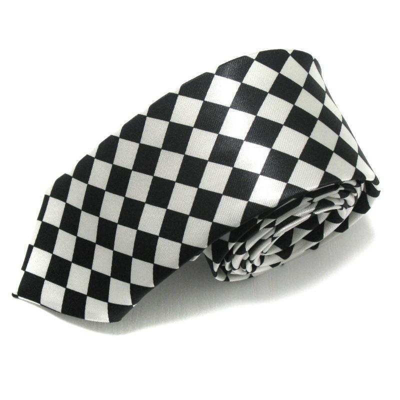 Gravata fina xadrez masculina, gravatas de arco-íris com 5cm de largura em poliéster da moda para homens
