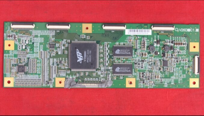 Placa lógica lcd v26d c1, placa para qd26hl01 wireless v26d2c1.0 v26dc1 com placa conectora