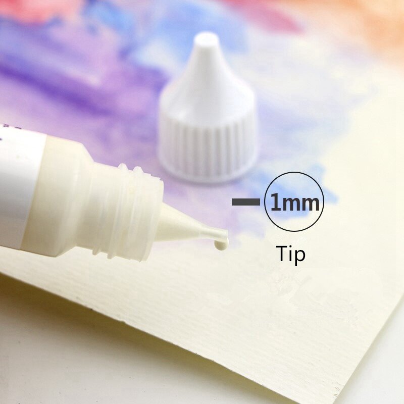 Paul Rubens 30ml Watercolor Masking Fluid Eraser Pen Shape Point Tip Water Color Art White Glue Covering Liquid Art Supllies