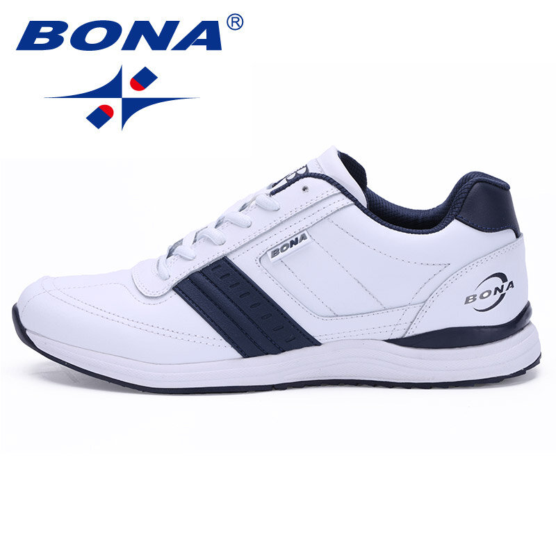 Мужские повседневные туфли BONA, мягкая легкая подошва, на шнуровке, популярная модель