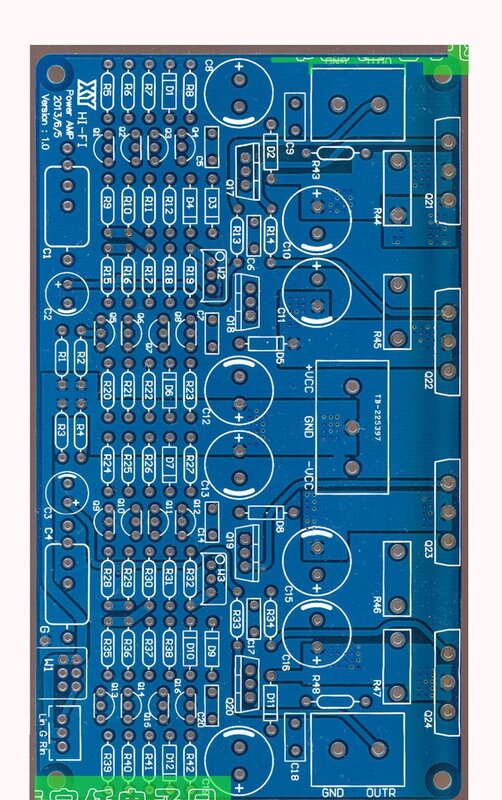 2pcs/lot Thermal power amplifier, full symmetrical discrete component, power amplifier, empty board (PCB board, no component)