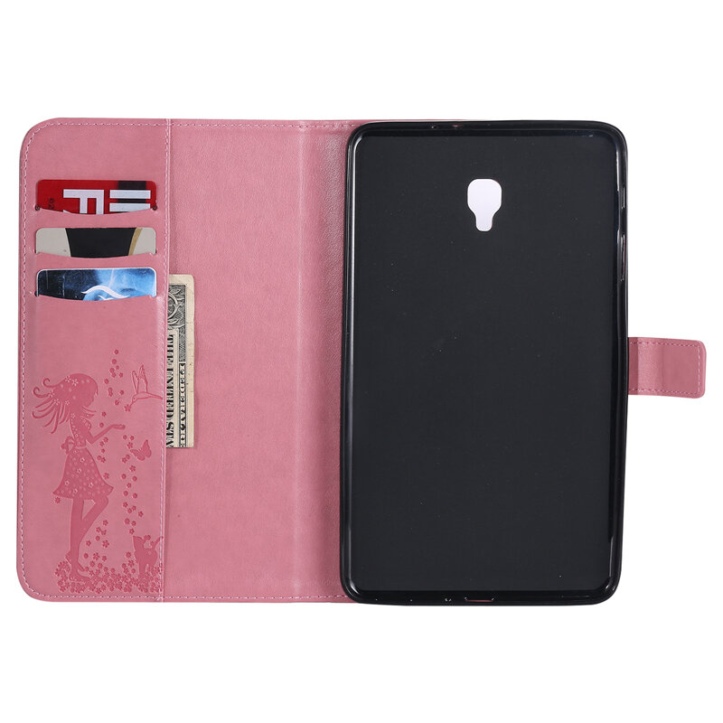Tablet SM-T385 T380 Funda Capa For Samsung Galaxy Tab A 8.0 2017 Luxury Lady Leather Wallet Flip Case Cover Coque Shell Stand