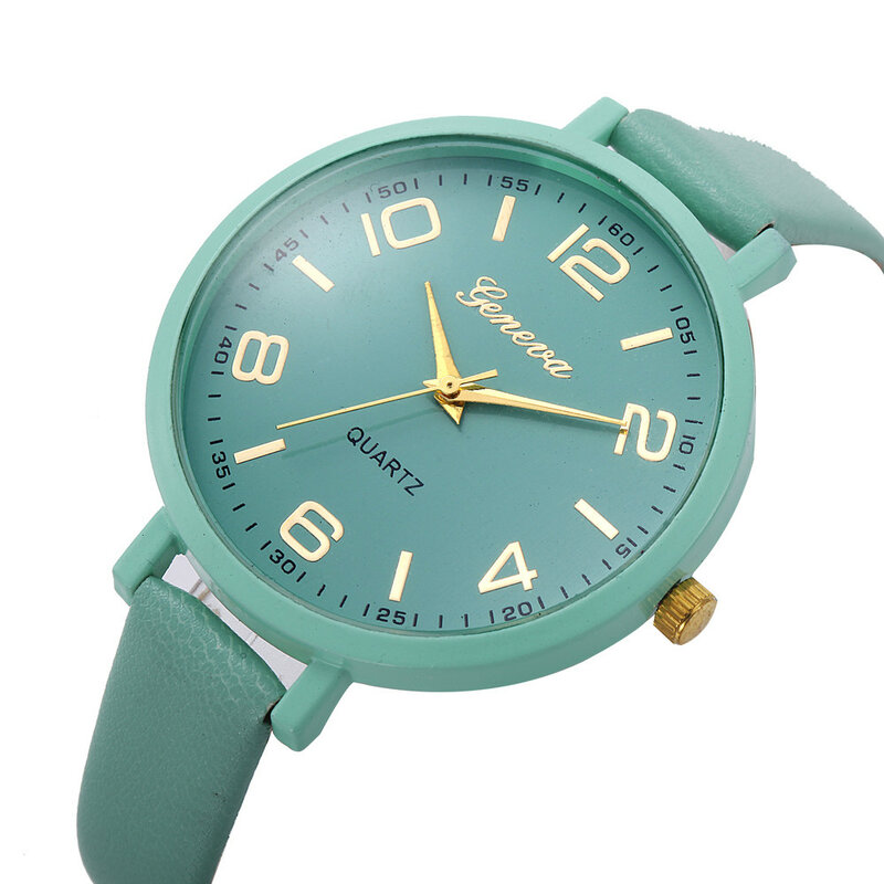 NEW girl Relógios Moda Pura mulheres Relógios de Quartzo Analógico Rodada Relógio de Pulso Pulseira para Senhoras Moda Relógio reloj mujer999