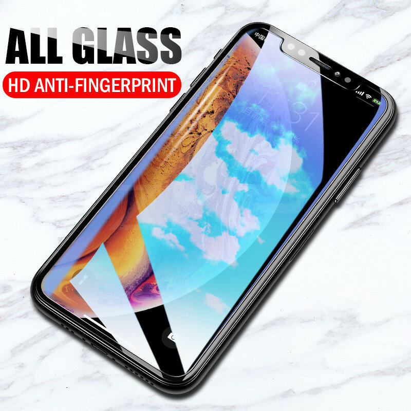Tempered Glass For iPhone XS Max XR X 11 12 13 Pro Max 12 13 mini Screen Protector Film For iPhone 6 6s 7 8 plus 5 5S SE 2020