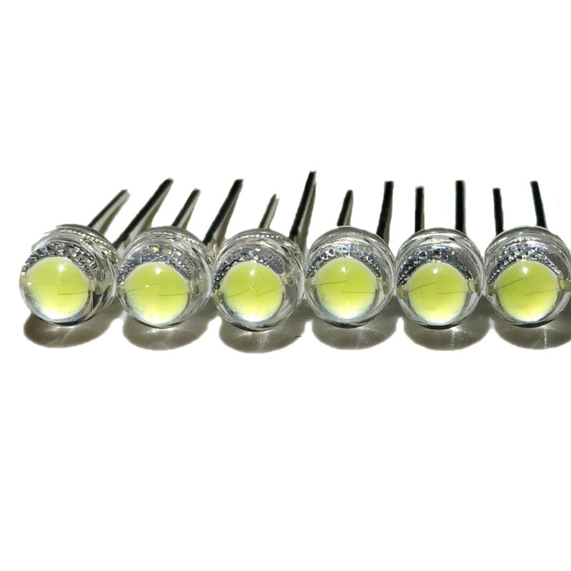 Perles de lampe LED super brillantes, lot de 20 diodes électroluminescentes, 5mm, 6-7lm