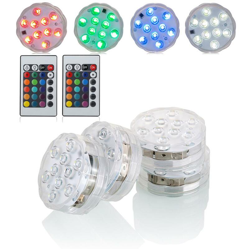 1 * LED Lampu Led Dapat Menyelam untuk Meja Pesta Pernikahan Centerpieces Vas Kristal Kertas Lentera Cahaya untuk Dekorasi Pesta Liburan