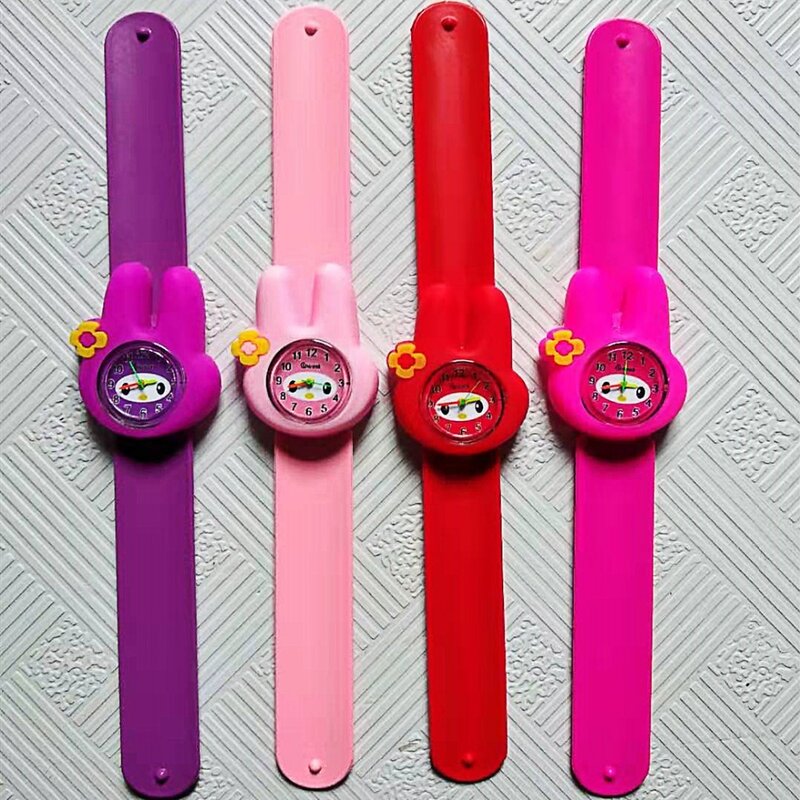 Высококачественные часы для девочек с изображением кролика из аниме, модные часы с фламинго, Детские кварцевые цифровые часы