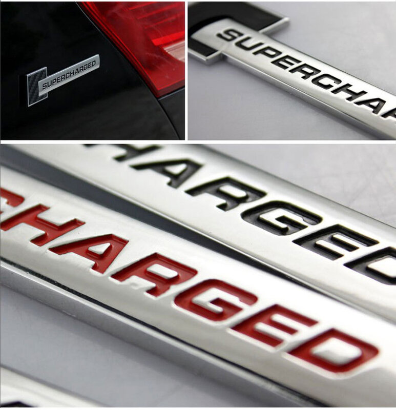 Pour Suralimenté Logo Insigne pour Audi Q3 Q5 Q7 TT S3 S4 S6 S7 S8 B6 RS3 A3 A4L A4 A5 A6L A7 Auto Emblème D'autocollant De Voiture Accessoires