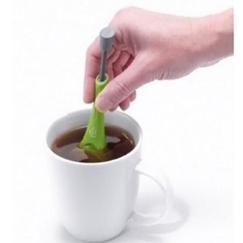 ชา Infuser Built-In Plunger เพื่อสุขภาพรสชาติเข้มข้น Reusable ชาถุงชากาแฟกรองวัด Swirl Steep ผัด & Press