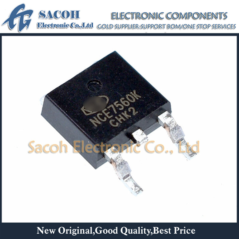 MOSFET de puissance à canal N, nouveau, original, NCE7560K, NCE7560, NCE7559K TO-252, 60A, 75V, 10 pièces/lot