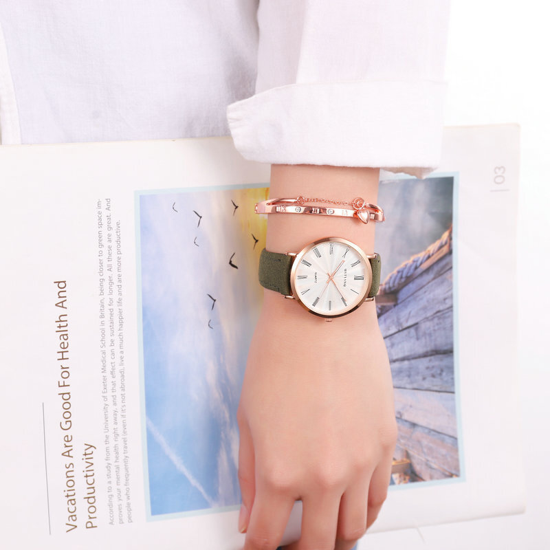 Montre femme fantaisie Quartz noir rose montre-bracelet en mousse horloge à la main Relogio Femino cadeaux pour femmes remise vente nouveau