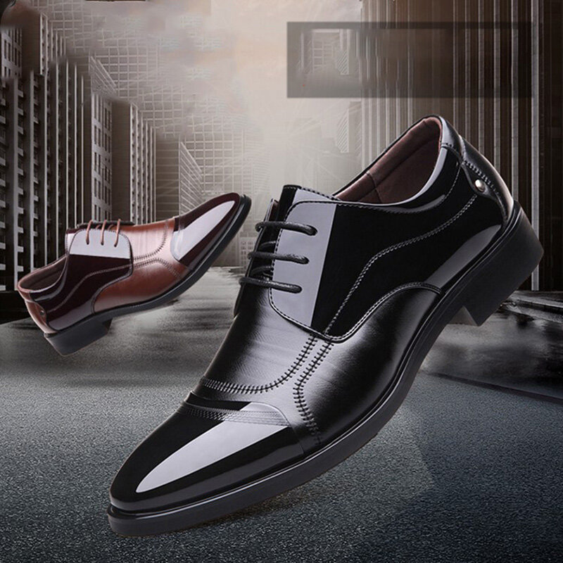 Merkmak nouveau printemps mode Oxford affaires hommes chaussures en cuir véritable de haute qualité doux décontracté respirant chaussures plates pour hommes chaussures zippées