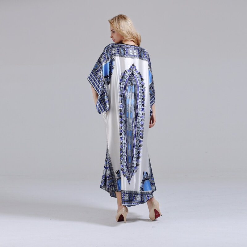 Dashikiage-فستان نسائي أفريقي أنيق ، زي فريد من نوعه مع ياقة ماسية ، تصميم Dashiki