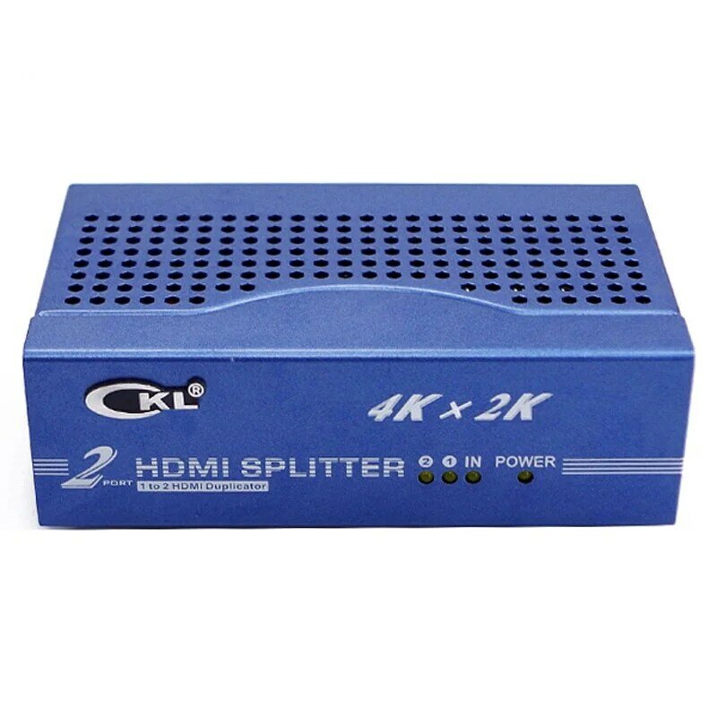 CKL 1 In 2 Out HDMI 분배기 금속 파란색 1PCS 1.4V 4D 3D 1x2 HDMI 분배기 복사기 Xbox PS3 PS4 PC DV DVD HDTV HD-9242