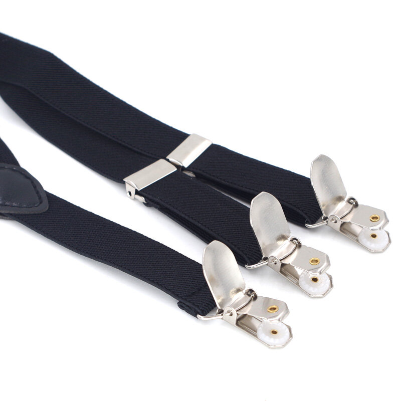 JIERKU Suspenders Suspendersทารกเด็กจัดฟัน3คลิปSuspensorioแฟชั่นกางเกงสาย2.5*65เซนติเมตร