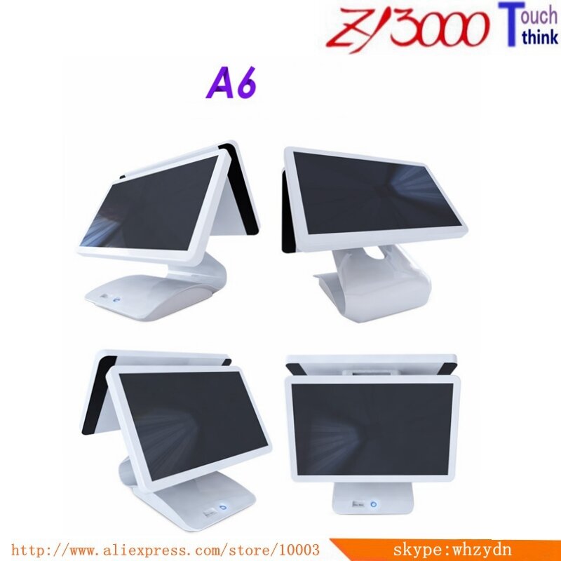 new Hot Sale New Stock  i5 cpu 8 g ram 128 G SSD 15.6 inch double sided monitor All In One Pos Terminal