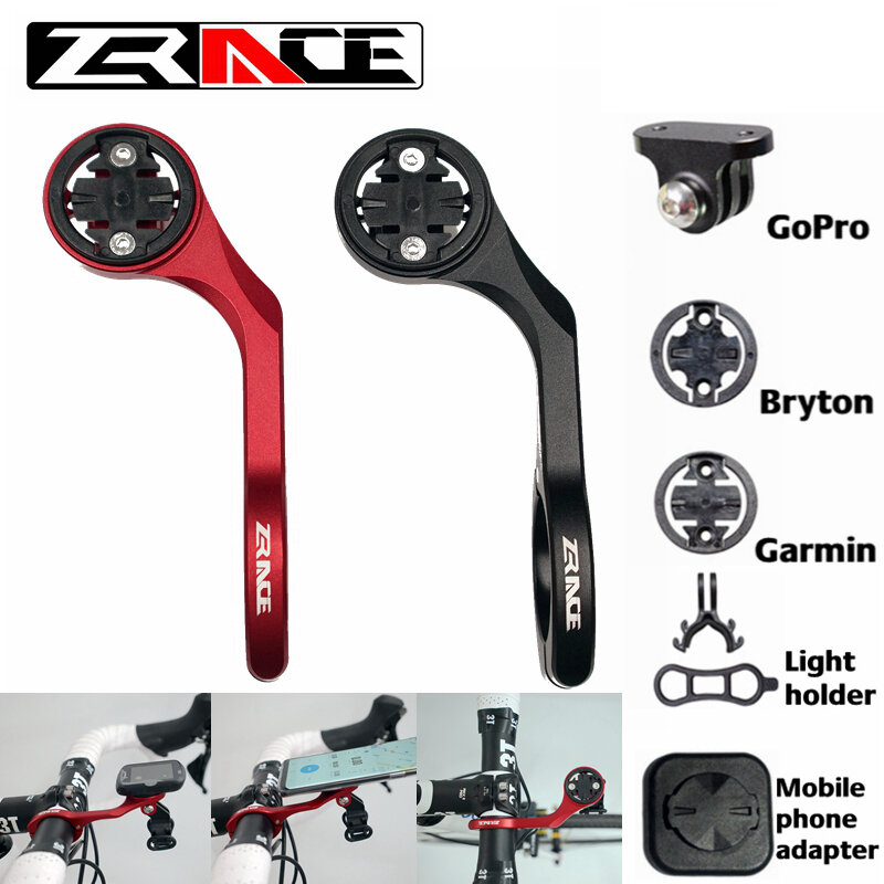 Ztrace-スポーツコンピューターとカメラ用のフロントマウント,Garmin,Bryton,woogopro用の自転車マウント