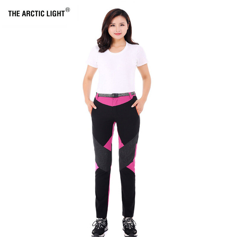 북극 빛 야외 여성 스포츠 하이킹 등산 바지 빠른 건조 방수 방풍 바지 레이디