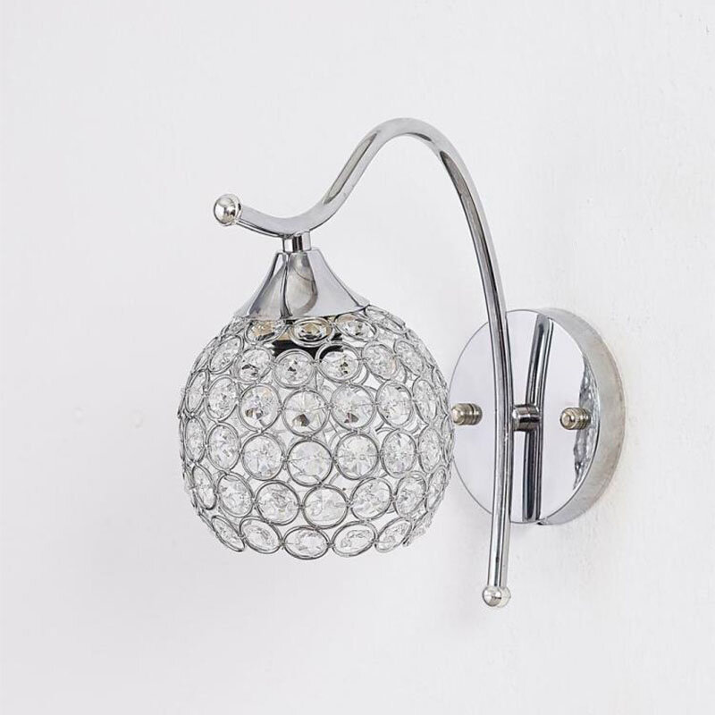 Lámpara de pared moderna, luz interior de cristal, soporte de iluminación para el hogar, enchufe E14