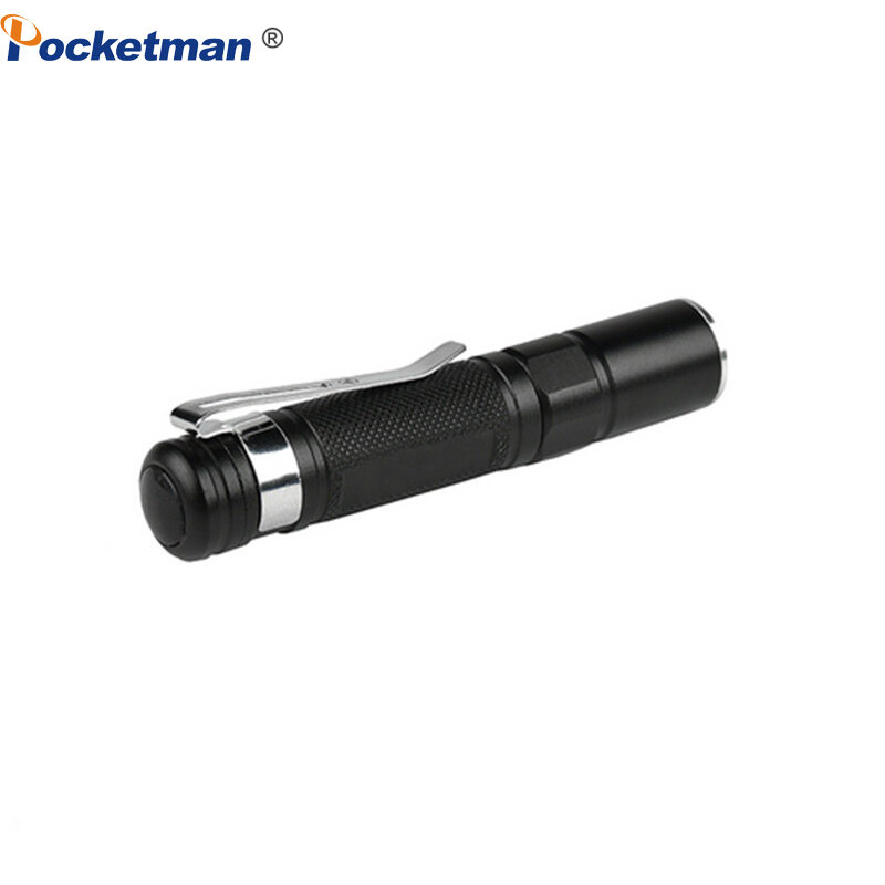 Mini linterna LED portátil, luz de bolsillo, impermeable, batería AAA, potente, para Camping y caza