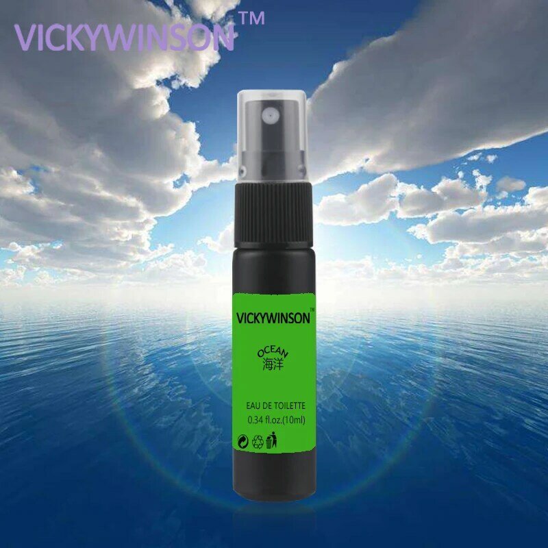 Vickywinson desodorização oceano, desodorização corporal rápida 10ml, fragrância antitranspirante de longa duração perfumada para o dia inteiro